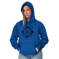thumbnail image 4 of Compass Diamond Symbolic Spiritual Hoodie Sweatshirt Women Men Brisco Brands L, 4 of 6