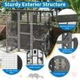 thumbnail image 3 of 70inch Walk-in Catio with Window Access,Outdoor Cat Enclosure with Perches&Condos Cat House with Waterproof Roof,Cat Hammock Shelter Platforms & Resting Box,Walk-in Kitty Playpen for Patio/Backyard, 3 of 7