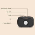 thumbnail image 2 of Speaker Bluetooth 5.0 Wireless Music Player Portable Stereo Loudspeaker Box Mini Bass Speaker, Black Workhe, 2 of 9