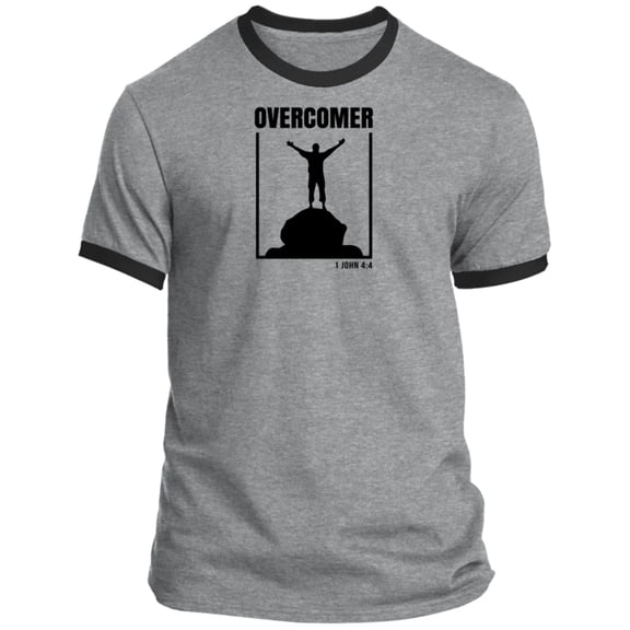 Overcomer Men’s Ringer Tee