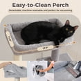 thumbnail image 6 of Pawz Road Cat Tree for Large Cats 56"Tall Cat Tower Condo with Scratching Post for Indoor Cats,Gray, 6 of 19