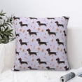 thumbnail image 4 of Yiaed Dachshund Dog Print Pillow Covers Super Soft Decorative Square Throw Pillow Covers Case Cushion Covers for Sofa Couch Bedroom Car Decor（No pillow core）-18"x18", 4 of 7