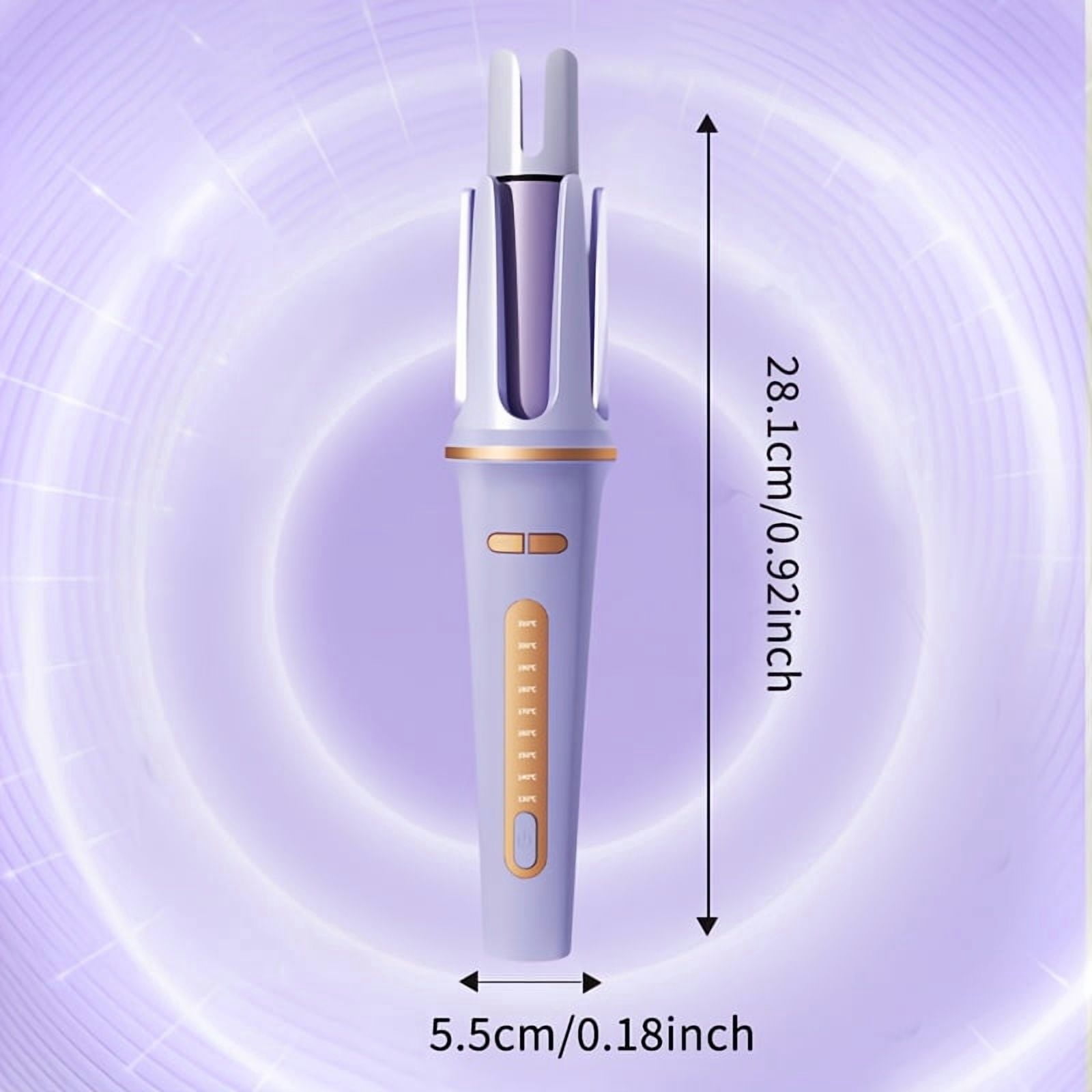 plug-in curling iron, automatic curling iron, birthday gift for women, rotating curling iron, care gift, suitable for mother, purple