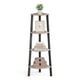 thumbnail image 1 of Soporte de Esquina de 4 Niveles Estante de Escalera Industrial Soporte para Plantas para Sala de Estar Oficina Cocina Gris Negro, 1 of 6