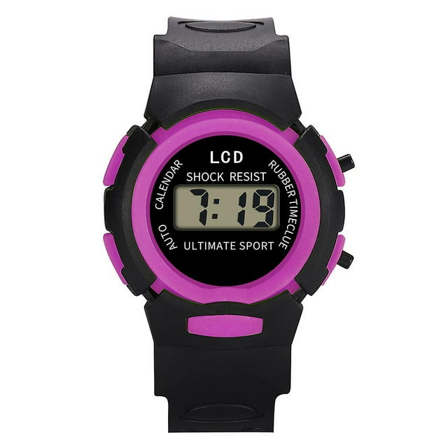 Reloj electrónico digital para niños HUOGUO, resistente al agua de 3 a 10 años