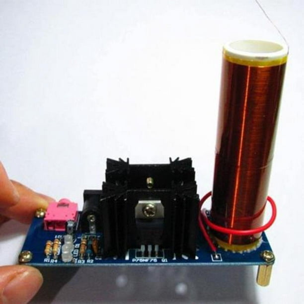 DIY Kit Mini Tesla Coil Plasma Speaker Set Electronic Field Music Project  Part