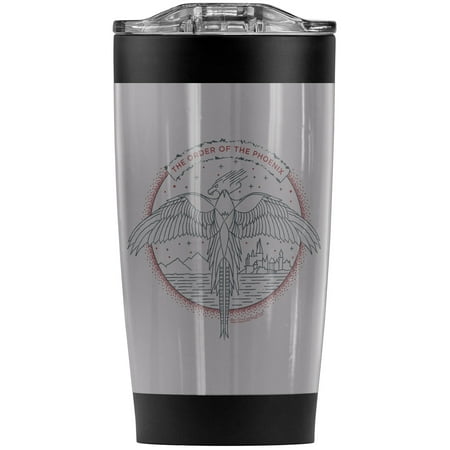 

Harry Potter Order Of The Phoenix Logo Stainless Steel Tumbler 20 oz Coffee Travel Mug/Cup Vacuum Insulated & Double Wall with Leakproof Sliding Lid | Great for Hot Drinks and Cold Beverages