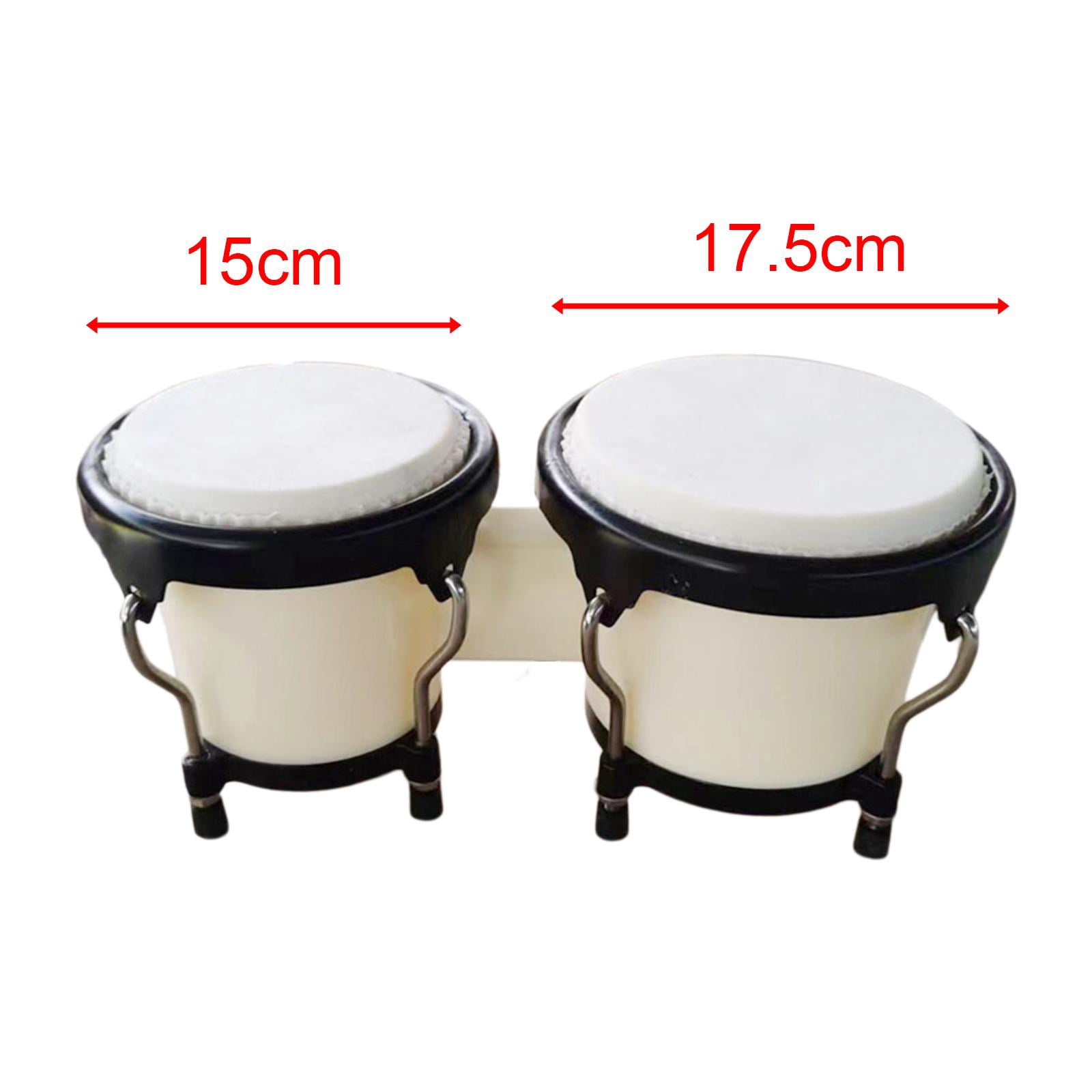 LeeQinersw African Drum Drum, Music Instruments, Bongo Drum Set for Birthday Gifts,Children White