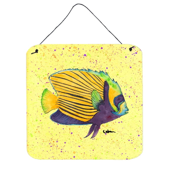 Yellow Fish on Yellow Wall or Door Hanging Prints