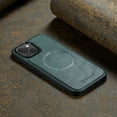 thumbnail image 6 of ELEHOLD for iPhone 15 Plus Case,Magnetic Premium PU Leather Business Classic Soft Silicone Bumper Ultra Slim Shockproof  Protective Case for Women Men for iPhone 15 Plus,Green, 6 of 6