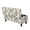 Beige Leaf Print, variant on FOR U DESIGNS Blue Bow Flower Print Ottoman Cover for Flip-Top Storage Footstool Stretch Bench Slipcover, Washable Soft Stool Slipcover with Elastic Band Footstool Cover for Bedroom