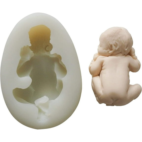 O'Creme Silicone Fondant Mold, Baby 1.33" x 2.25"