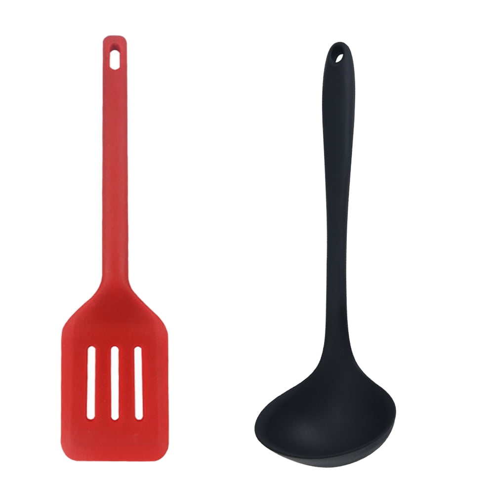 Cucharón Para Sopa Antiadherente - Mango Largo De Madera, Cabeza De Hierro, 37,8 Cm - Ideal Para Woks, Servir Guisos Y Cocinar