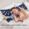 thumbnail image 5 of Blue Palm Leaves Body Pillow Covers, Farmhouse Summer Beige Tropical Plants Soft Throw Pillow Cases with Invisible Zipper, Decorative Pillowcase Pillows Protectors for Sofa Bed Couchair 20"x54", 5 of 9