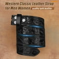 thumbnail image 5 of WHIPPY Men Western Cowboy Leather Belt Women Cowgirl Embossed Leather Belt for Jeans, 5 of 6