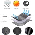 thumbnail image 4 of Funda para silla colgante tipo huevo de 200 * 230 cm, impermeable, resistente, para exteriores, patio, de ratán, con cremallera, tela Oxford 210D, resistente a los rayos UV y al viento., 4 of 5