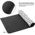 thumbnail image 4 of XXL Boho Polka Dot Mouse Pad - 35.4x15.7 Inch Cute Black White Dots, Extended Large Laptop Keyboard Mat, Non-Slip Rubber Base, Stitched Edges, Ideal for Home Office, 4 of 6