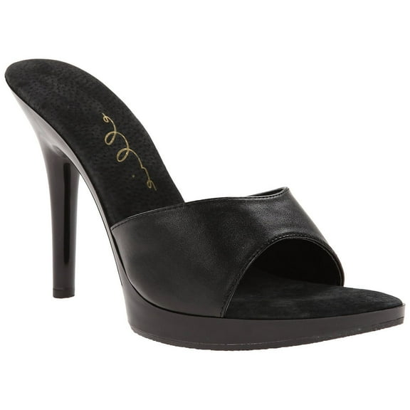 ELLIE 502-VANITY Women's 5" Stiletto Heel Mule Slide On Sandal Mini-platform