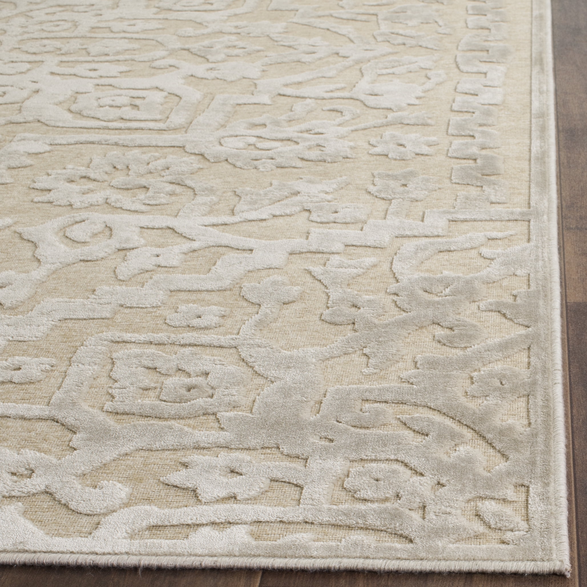 SAFAVIEH Paradise Jerri Damask Area Rug, Stone, 4' x 5'7"