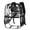 Black, variant on Transparent Jelly Backpack Large Capacity Lightweight Soft Bookbag for Casual Backpack Travel Backpack