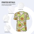 thumbnail image 5 of Fotbe Cute Avocado Baseball Jersey Shirt for Men and Women, Casual Short Sleeves Button Down T-Shirt-Small, 5 of 9