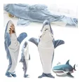 thumbnail image 1 of Adultos Niños Sueltos Una Pieza Pijama Shark Sleeping Bag, 1 of 8