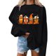 thumbnail image 4 of Ichuanyi Liquidación Mujeres Classic Halloween Impresión de estampado Canneco de manga larga Tops de sudadera suelta ICHUANYI WER202308182938, 4 of 6