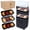 Black, variant on 20 Sets Reusable Snack Containers Meal Prep Containers 3 Compartment Condiment Container With Lids Snackle Box Container Portion Control for Refrigeration Sauce,Outdoor Takeaway,Travel(White)