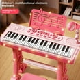 thumbnail image 3 of 37-Key Kids Electronic Keyboard: Educational Musical Instrument for 4-6 Year Olds, Enhances Intelligence & Hand-Eye Coordination, Interactive Piano Toy with Table Legs, Perfect Birthday Gift (Pink, 3 of 6