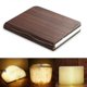 thumbnail image 2 of Jwl-wooden Face Book Lamp Usb Rechargeable Led Booklamp Magnetic 3 Color Foldable Night Book Light Desk Lamp Home Decor Dropshipping G, 2 of 3