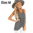 thumbnail image 2 of Womens V Neck Spaghetti Strap Tank Tops Sleeveless Shirts Loose, 2 of 6