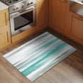 thumbnail image 3 of Teal Grey Ombre Area Rugs 2x3 for Living Room, Abstract Art Oil Painting Modern Non Slip Washable Rug Runner, Low Pile Indoor Floor Carpet Mat Bathroom Rugs for Bedroom, Kids Room, 3 of 9