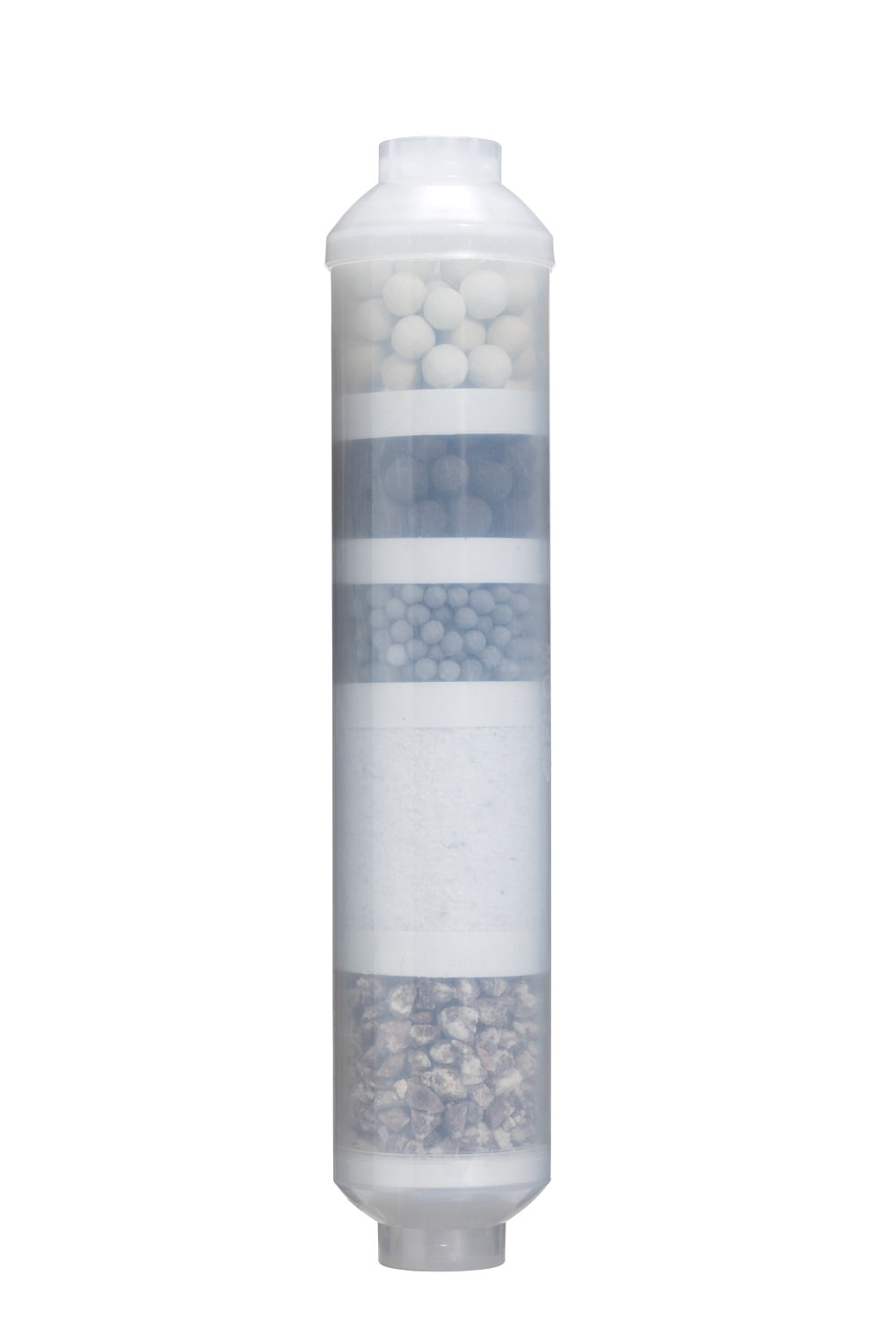 Alkaline Water Filter Cartridge 10" Inline Quick Connect with Mineral Ball PH 