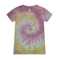 thumbnail image 6 of Colortone B11902125 Women Tie-Dyed V-Neck T-Shirt, Lagoon - Large, 6 of 6