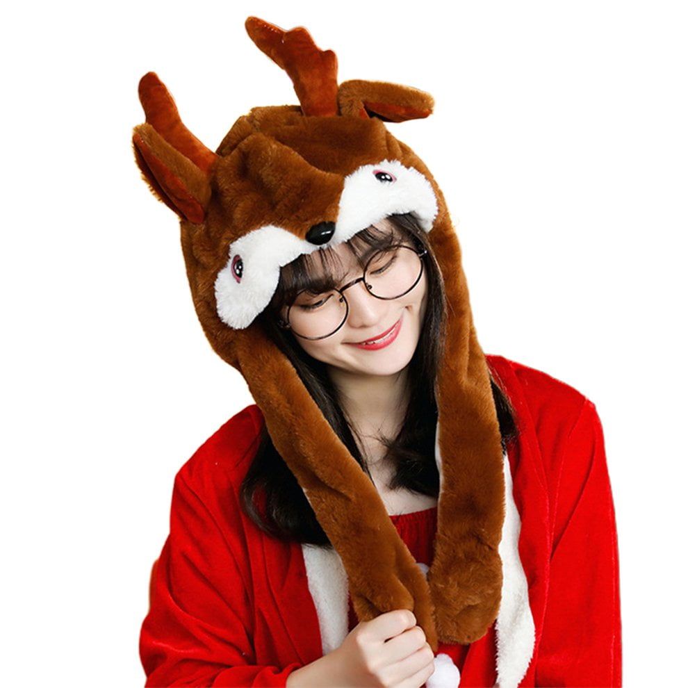 Clearance Sale Christmas Gifts Elk Hat Ear-moving Christmas Elk Hats Funny  Christmas Hats - Walmart.com