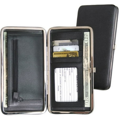 Women's Slim Framed Credit Card Wallet in Genuine Leather