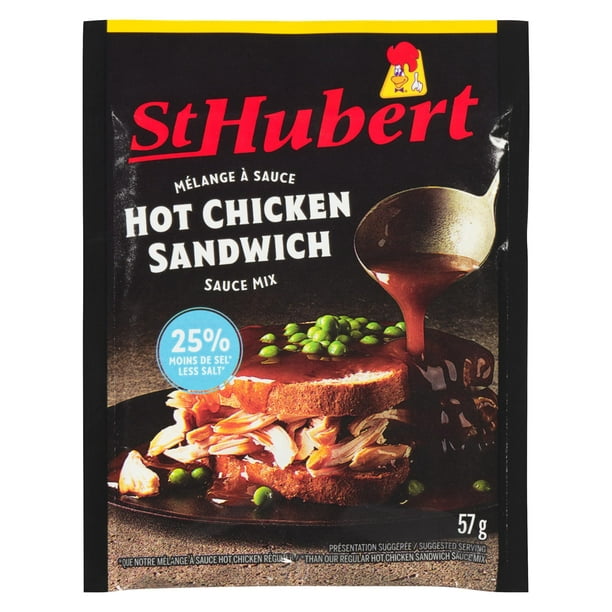 ST-HUBERT - SAUCE SANDWICH CHAUD MOINS SEL Sce Hot chi moins sel STH 57g