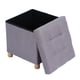 thumbnail image 5 of Taburete de silla de almacenamiento MDF y tejido Caja de almacenamiento plegable Asiento cuadrado Reposapiés de silla Reposapiés de silla y cubo de asiento Perfecto para uso Anggrek Otros, 5 of 8