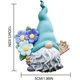 thumbnail image 5 of Estatua de gnomo de jardín, estatuilla de gnomo de resina digna de colección, decoraciones al aire libre para patio, porches de césped, regalos de decoración (A1), 5 of 5