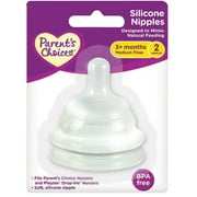 Parents Choice Parent Choice 2pk Disposables Nipple Med