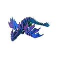 thumbnail image 3 of Laser Red 3D Printed Skeleton Dragon Model 27Cm, Flexible Movable Joint Action Figure, Creative Desk Ornament and Unique Holiday Display Piece, 3 of 4