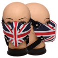thumbnail image 1 of Masque en Cuir PU Demi-Visage Drapeau Britannique Cosplay BIKER UNION JACK, 1 of 1