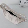 thumbnail image 2 of Bolso Hombro Casual PU Cuero Motociclista Axila Bolso Mujer Monedero (Blanco), 2 of 9
