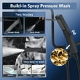 All Metal Rainfall Shower Head with Handheld, 12'' High Pressure Rain