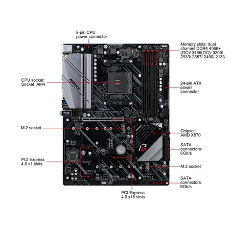 【中古】ASRock X570 Phantom Gaming 4 X570/AM4/ATX【三宮センター】保証期間１週間