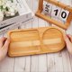 thumbnail image 5 of Tabletop Tea Tray Bread and Milk Separated Breakfast Tray, 5 of 5