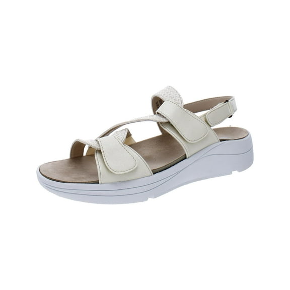 Drew Womens Serenity Faux Leather Slingback Sport Sandals