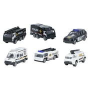SWAT Car Set 1:64 Alloy Metal Portable Children's Educational Toys Die Casting SWAT Car Police Vehicles Model Set