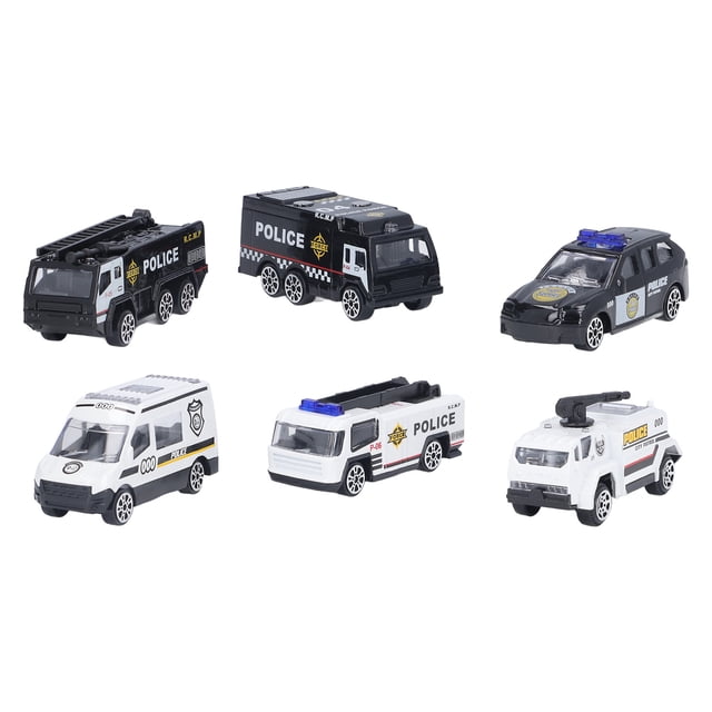 Modelo de coche SWAT, juego de coches SWAT 1:64, vehículos de policía, coches de metal, juguete elaborado con cuidado