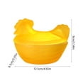 thumbnail image 3 of Homekingdee Crystal Glass Cute Chicken Candy Jar - Multi-Color Handcrafted Storage Jar for Candy, Dried Fruits, and Home Decor, 3 of 6